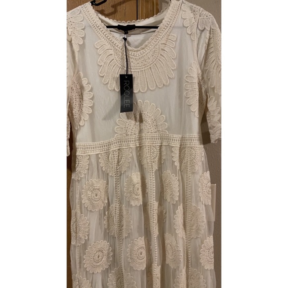 MIDI lace dress with accesories - Picture 6 of 11